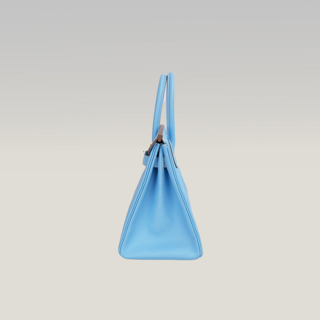 Hermès Birkin 30 Celeste in Pelle Epsom con Hardware Palladium