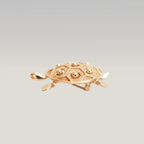 Dior Spilla Tartaruga in Lega Metallica Dorata – Broche Gioiello Vintage