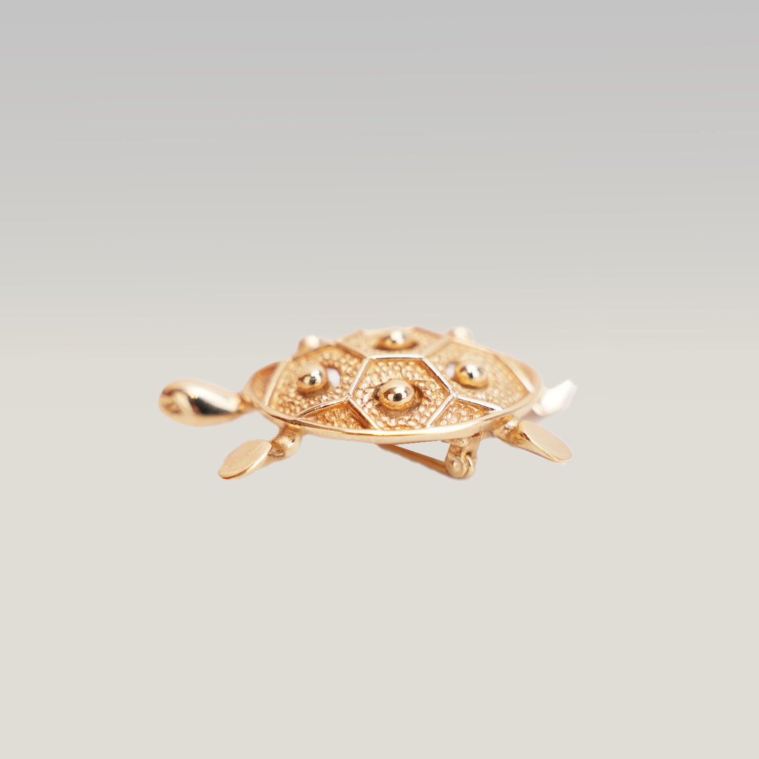 Dior Spilla Tartaruga in Lega Metallica Dorata – Broche Gioiello Vintage