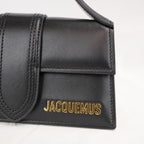 Jacquemus Le Bambino Black Leather Top Handle Shoulder Bag
