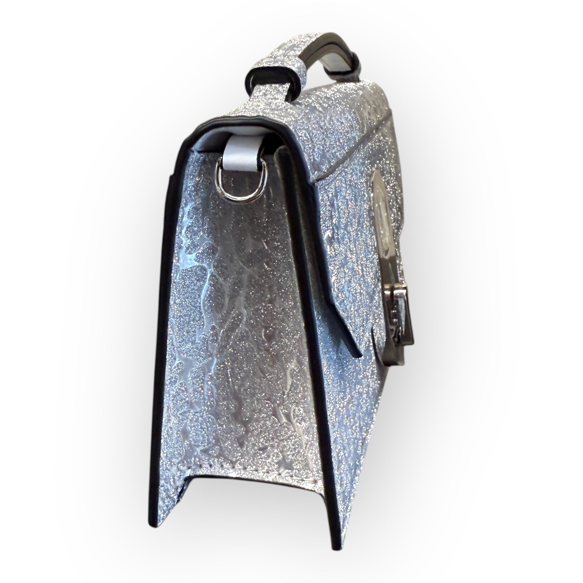 Christian Louboutin Glitter Patent Leather Top Handle Bag