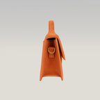 Jacquemus Borsa a Mano in Camoscio Arancione