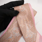 Louis Vuitton BB Bandeau Silk Scarf Pink Louis Vuitton Paris