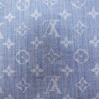 Louis Vuitton Monogram Shawl Blu in Seta e Lana Oversize