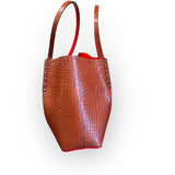 Christian Louboutin Cabarock Embossed Leather Tote