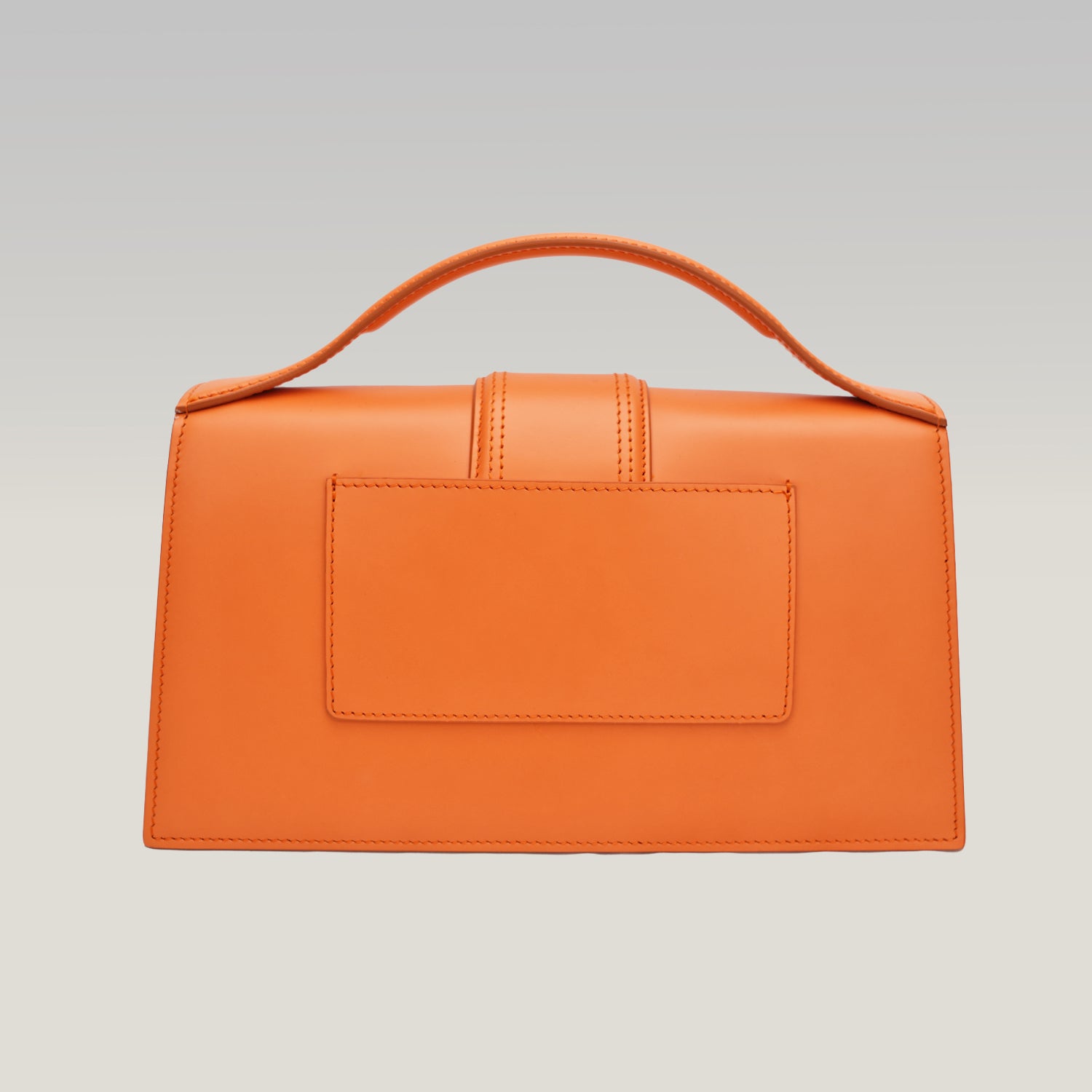 Jacquemus Le Grand Bambino Borsa in Pelle Arancione con Tracolla