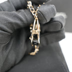 CHANEL Hula Hoop Necklace 23C – Braided Leather Chain, New with Box 