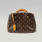 Louis Vuitton Montaigne Borsa Monogram in Tela con Doppi Manici e Tracolla