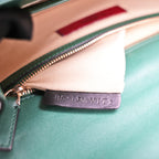 Valentino Garavani Rockstud Glam Lock Medium Leather Shoulder Bag Green Crossbody Bag