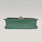 Valentino Garavani Rockstud Glam Lock Medium Leather Shoulder Bag Green Crossbody Bag