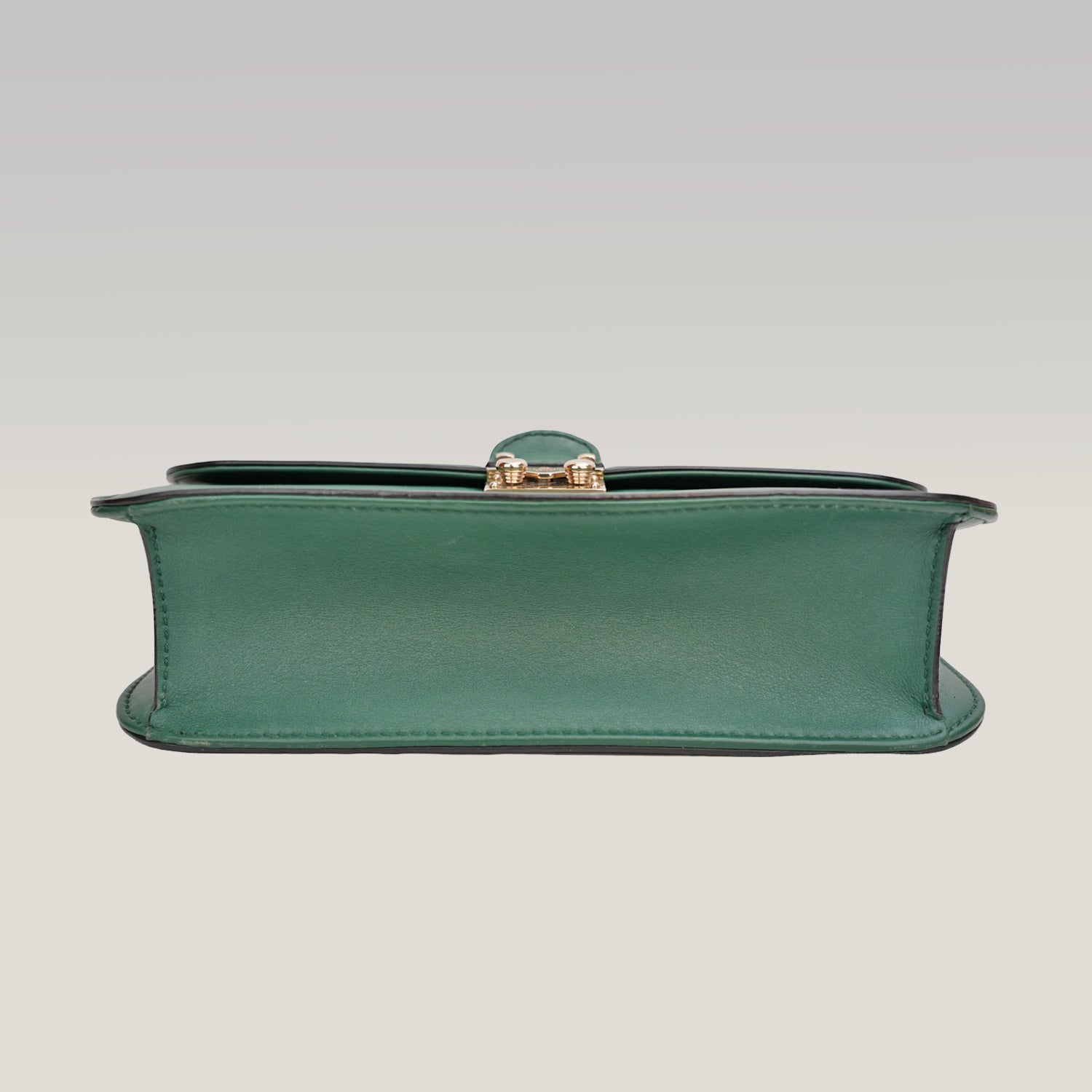 Valentino Garavani Rockstud Glam Lock Medium Leather Shoulder Bag Green Crossbody Bag