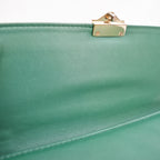 Valentino Garavani Rockstud Glam Lock Medium Leather Shoulder Bag Green Crossbody Bag