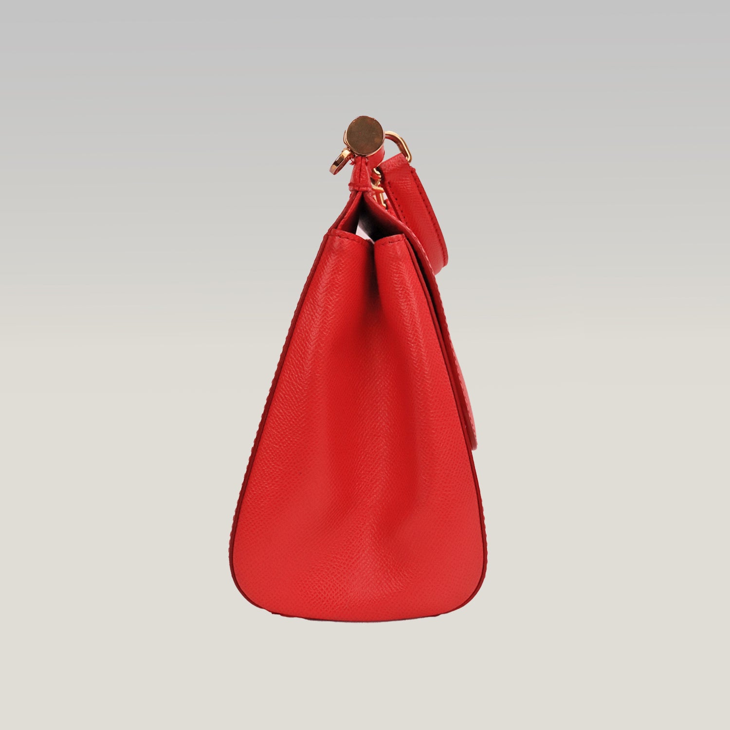 Dolce & Gabbana Sicily Medium in Red Leather 