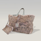 Chanel Sky Blue Rabbit Fur Beach Bag 