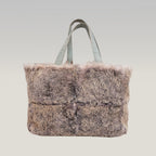 Chanel Sky Blue Rabbit Fur Beach Bag 