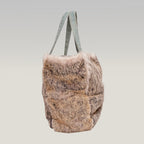 Chanel Sky Blue Rabbit Fur Beach Bag 