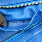 Saint Laurent Y Ligne Chyc Borsa a Mano in Pelle Blu con Tracolla