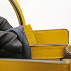 Céline Borsa a Mano Luggage in Pelle Giallo Ocra