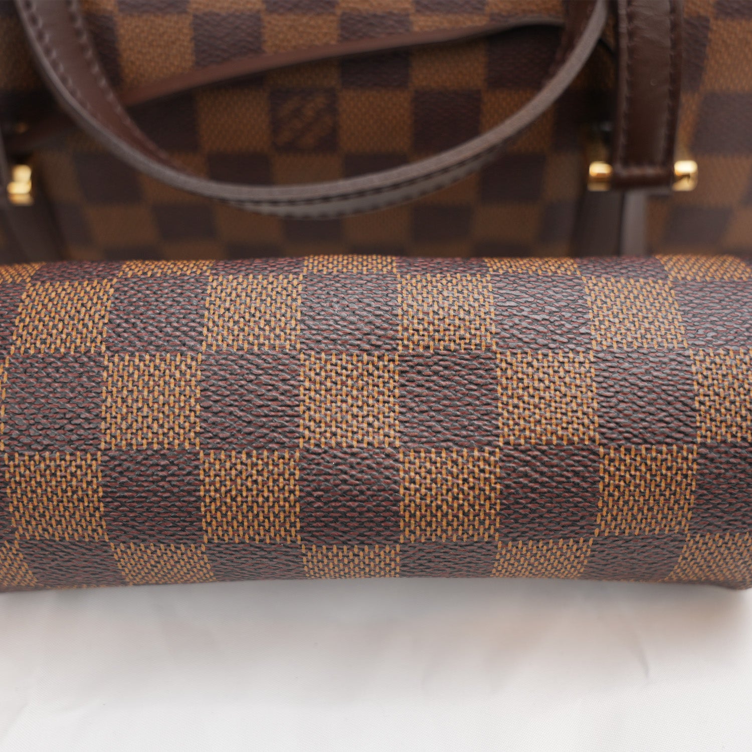 Louis Vuitton Papillon – borsa a mano Damier Ebene con pochette coordinata