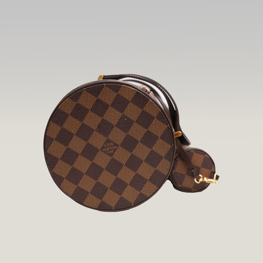 Louis Vuitton Papillon – borsa a mano Damier Ebene con pochette coordinata