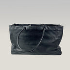 Chanel Borsa Tote 31 Rue Cambon in Pelle Nera con Logo Frontale