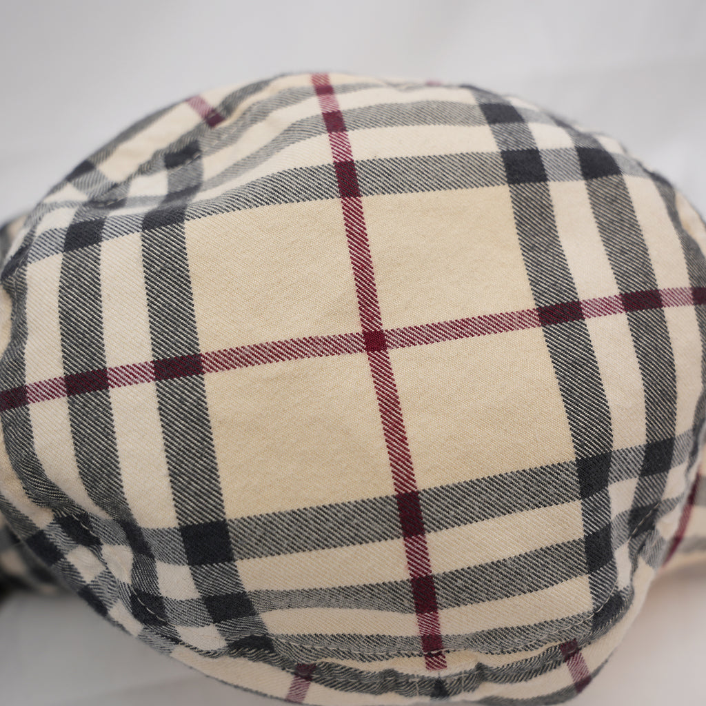 Burberry Cappello Bucket Reversibile Check Beige in Cotone