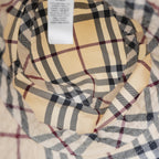 Burberry Cappello Bucket Reversibile Check Beige in Cotone