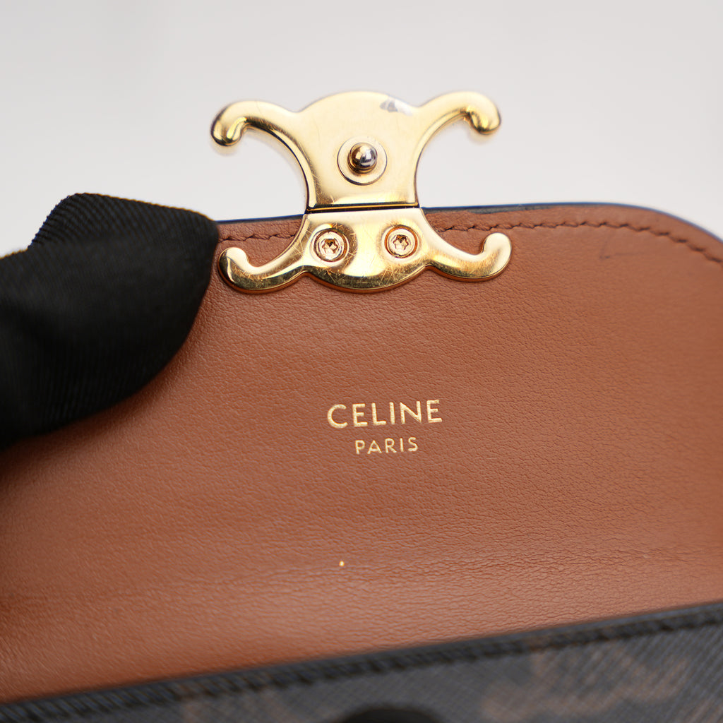 Céline Portafoglio Triomphe in Tela Spalmata