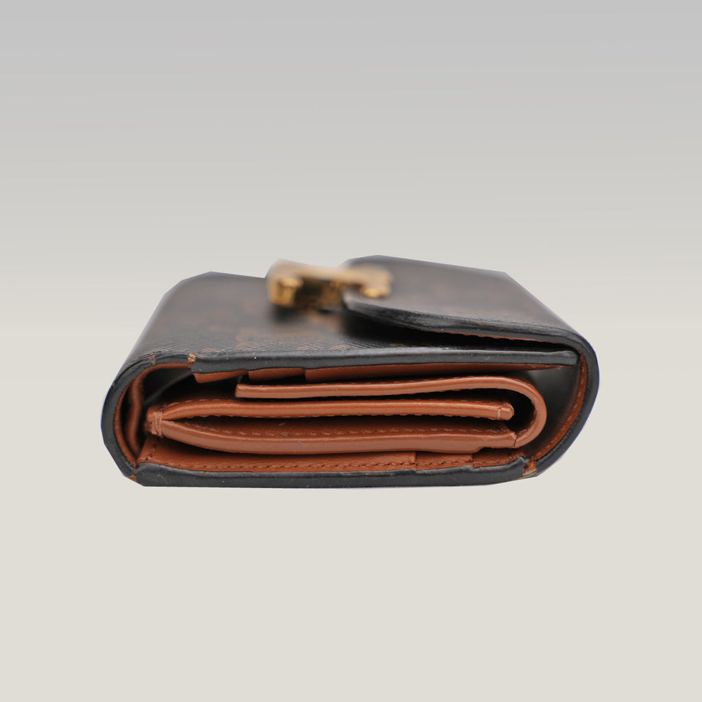 Céline Portafoglio Triomphe in Tela Spalmata