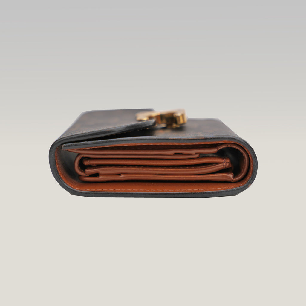 Céline Portafoglio Triomphe in Tela Spalmata