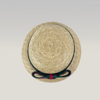 Gucci Cappello in Paglia con Nastro Web Verde e Rosso