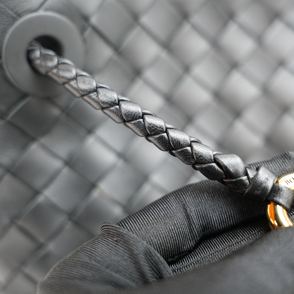 Bottega Veneta Andiamo borsa nera intrecciata in pelle