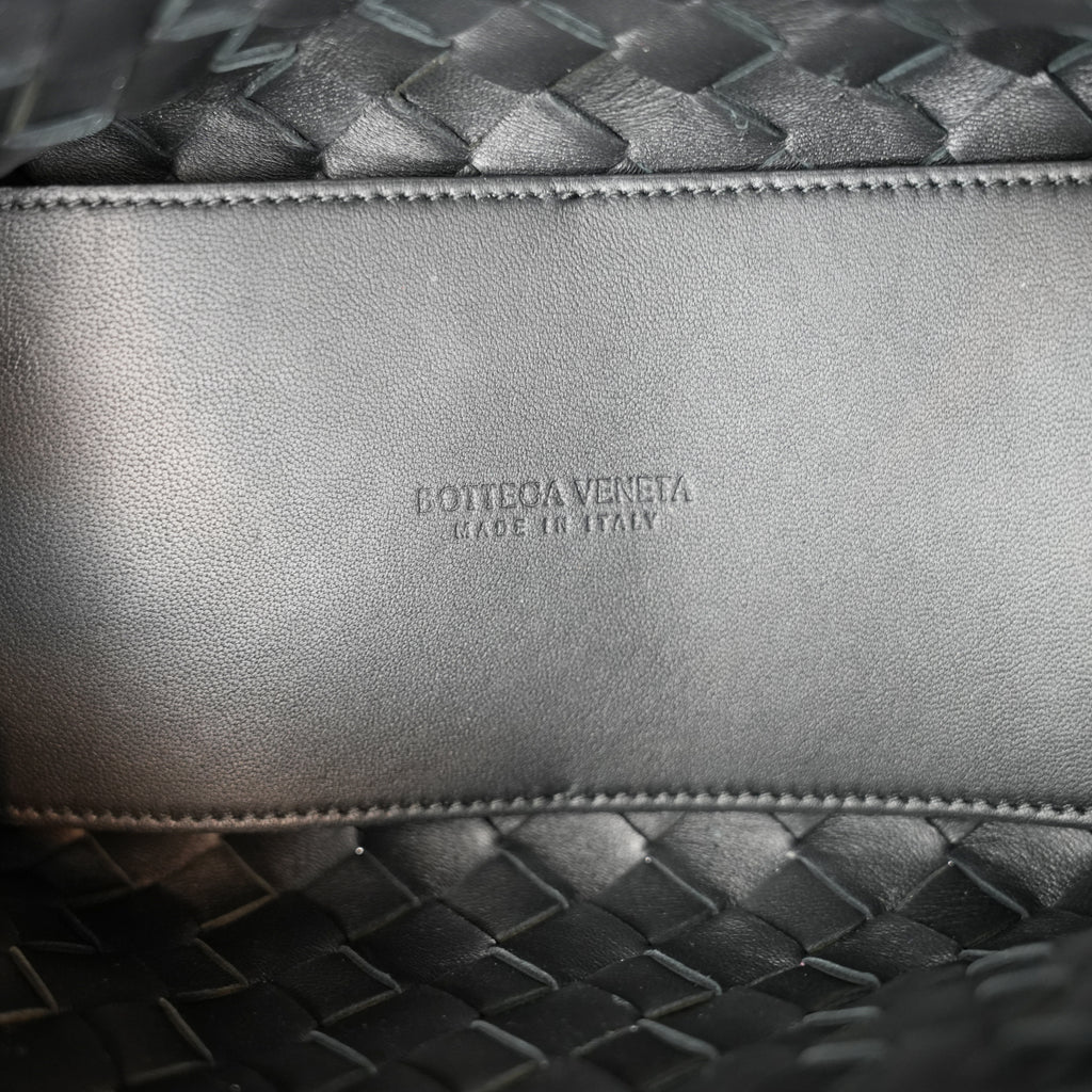 Bottega Veneta Andiamo borsa nera intrecciata in pelle