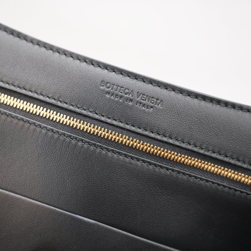 Bottega Veneta Andiamo borsa nera intrecciata in pelle