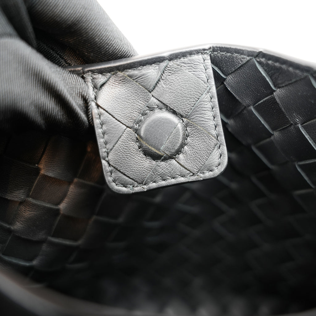 Bottega Veneta Andiamo borsa nera intrecciata in pelle