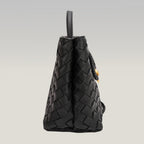 Bottega Veneta Andiamo borsa nera intrecciata in pelle