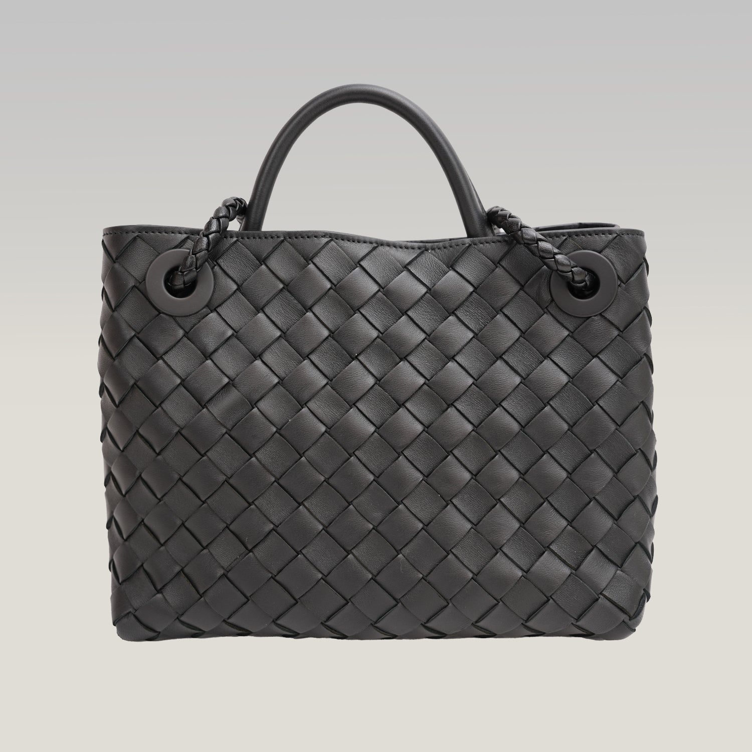 Bottega Veneta Andiamo borsa nera intrecciata in pelle