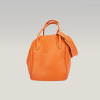 Hermès Lindy 26 Orange Clemence Leather Handbag Top Handle Shoulder Bag