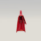 Jacquemus Borsa a Mano in Pelle Verniciata Rossa