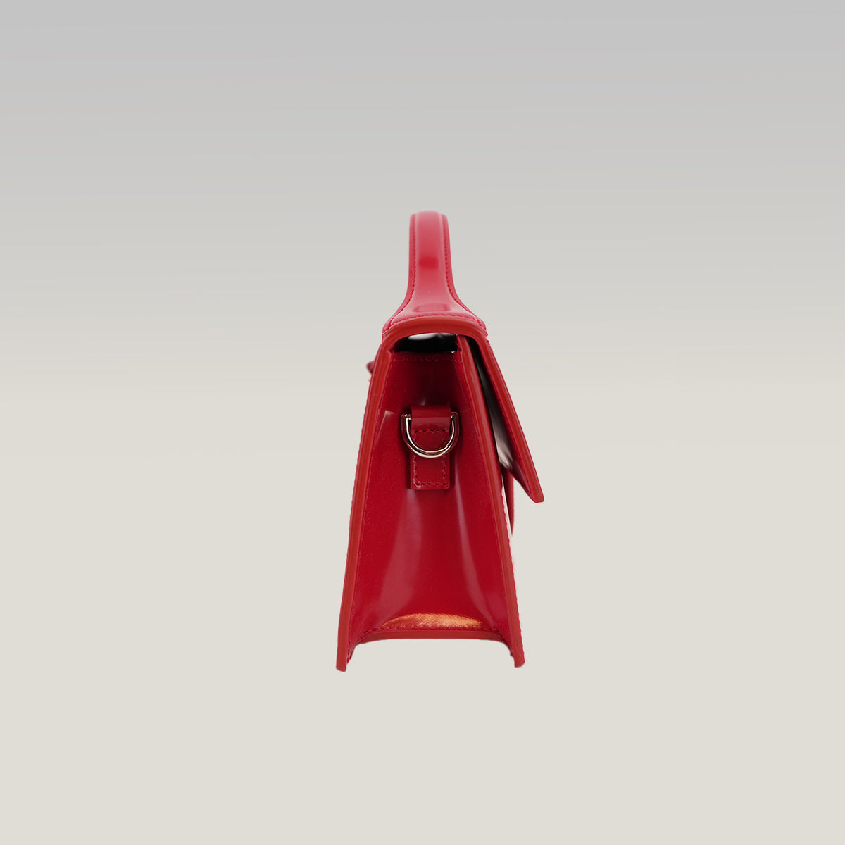 Jacquemus Borsa a Mano in Pelle Verniciata Rossa
