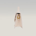 Jacquemus Borsa a Mano in Pelle Avorio con Logo Dorato