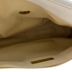 Chanel 19 Medium – Borsa a Spalla in Pelle di Agnello Trapuntata Bianca