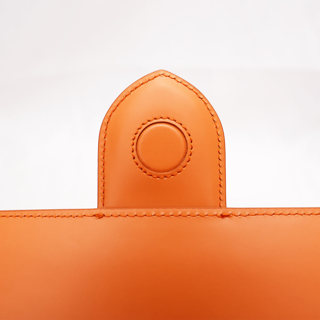 Jacquemus Le Grand Bambino Borsa in Pelle Arancione con Tracolla
