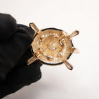 Dior Spilla Tartaruga in Lega Metallica Dorata – Broche Gioiello Vintage
