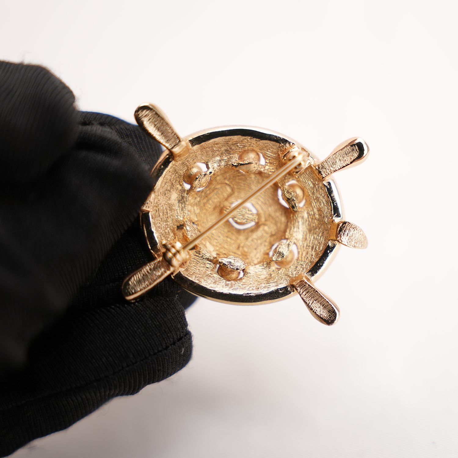 Dior Spilla Tartaruga in Lega Metallica Dorata – Broche Gioiello Vintage