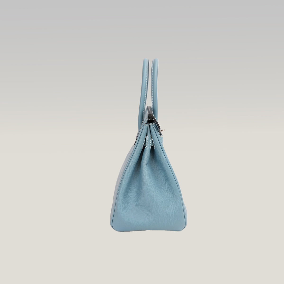 Hermès Birkin 30 Bleu Jean in Pelle Epsom con Hardware Palladio