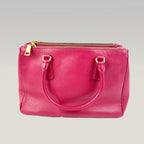 Prada Galleria Borsa a Mano in Pelle Saffiano Fucsia con Tracolla