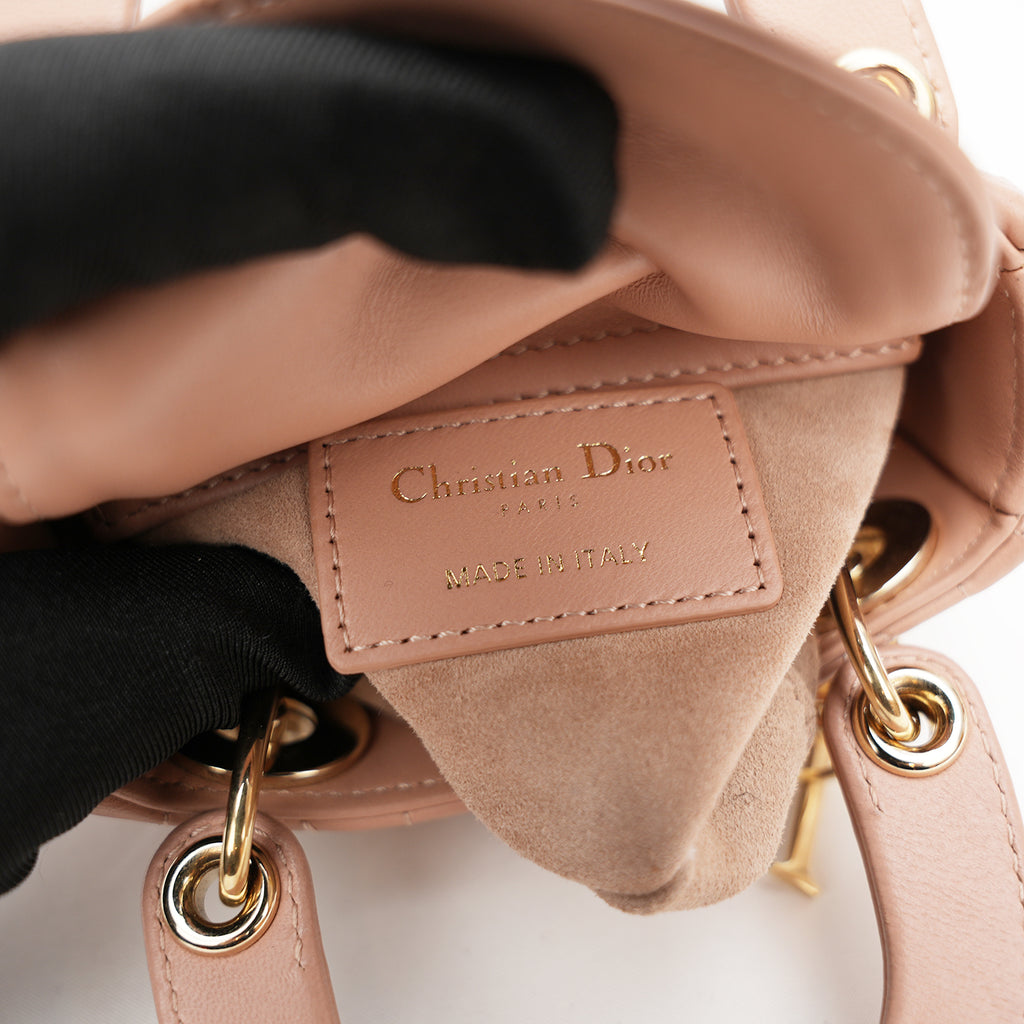 Dior Lady Dior Micro Borsa Rosa