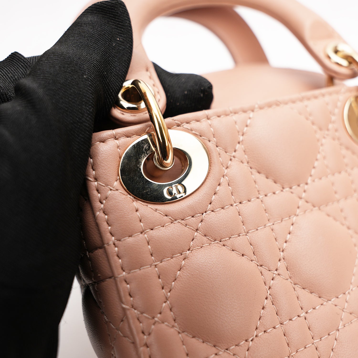 Dior Lady Dior Micro Borsa Rosa