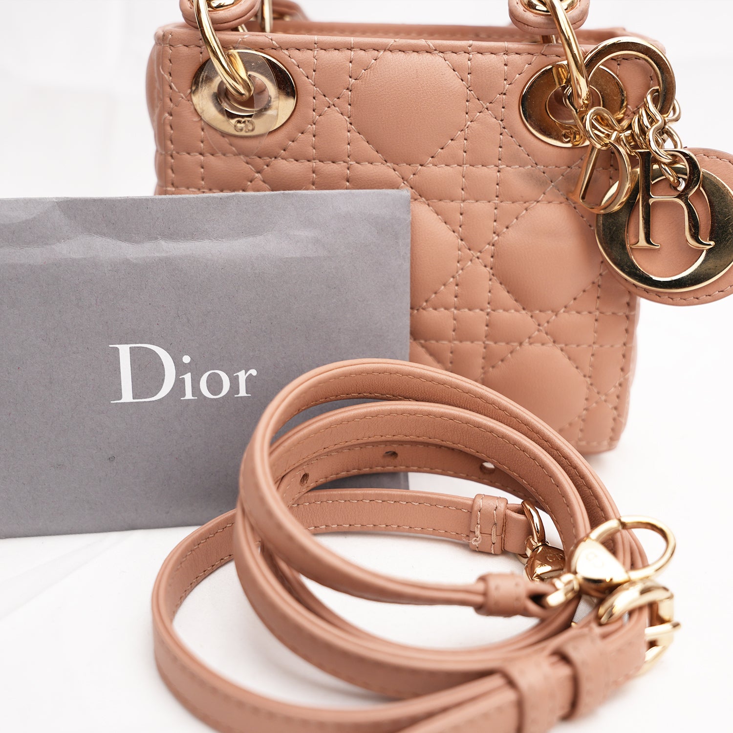 Dior Lady Dior Micro Borsa Rosa